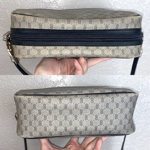 •RARE• Vintage Gucci Monogram Convertible Crossbody Bag / Pouch Clutch - Picture 7 of 16